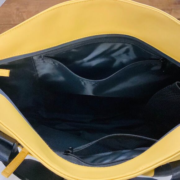 Atley James Bradshaw Travel Tote in Yellow/Black Adjustable Srtap NWT - Picture 8 of 9